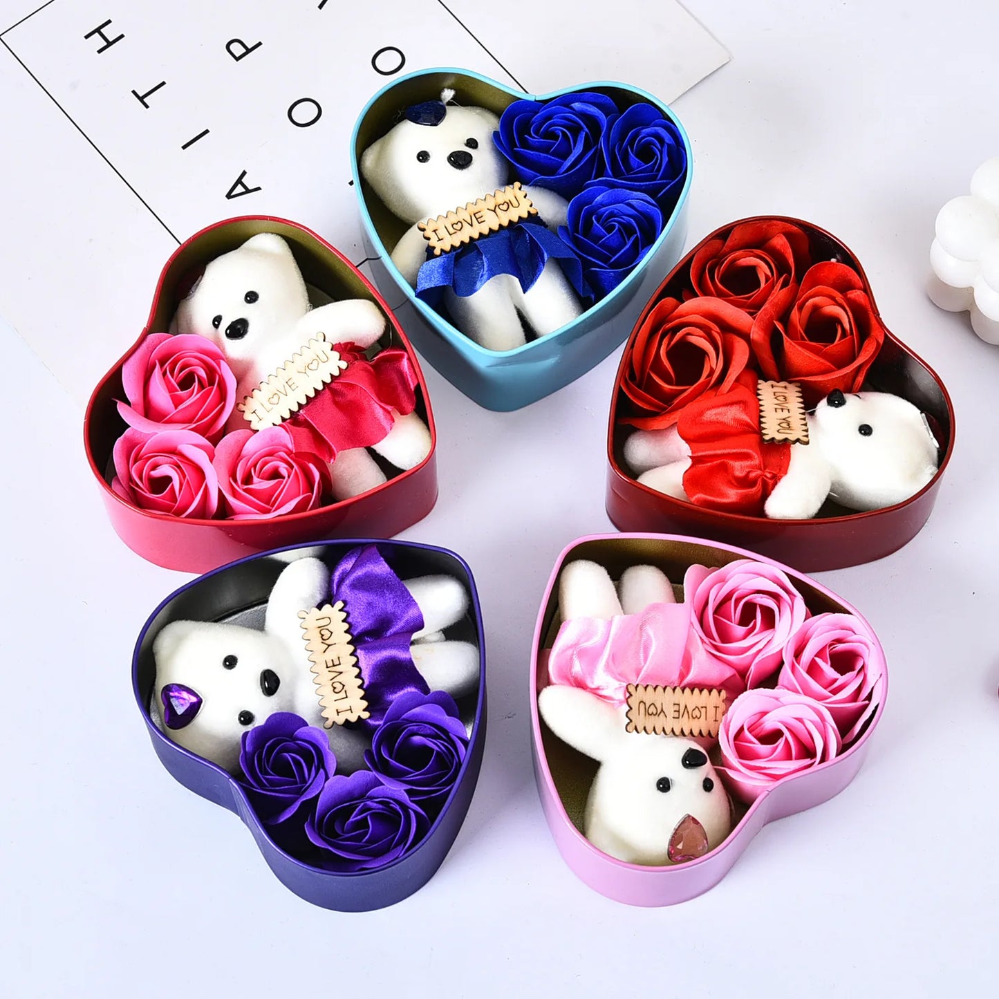 COOLKITS Flower Gift Box (Heart Shaped)