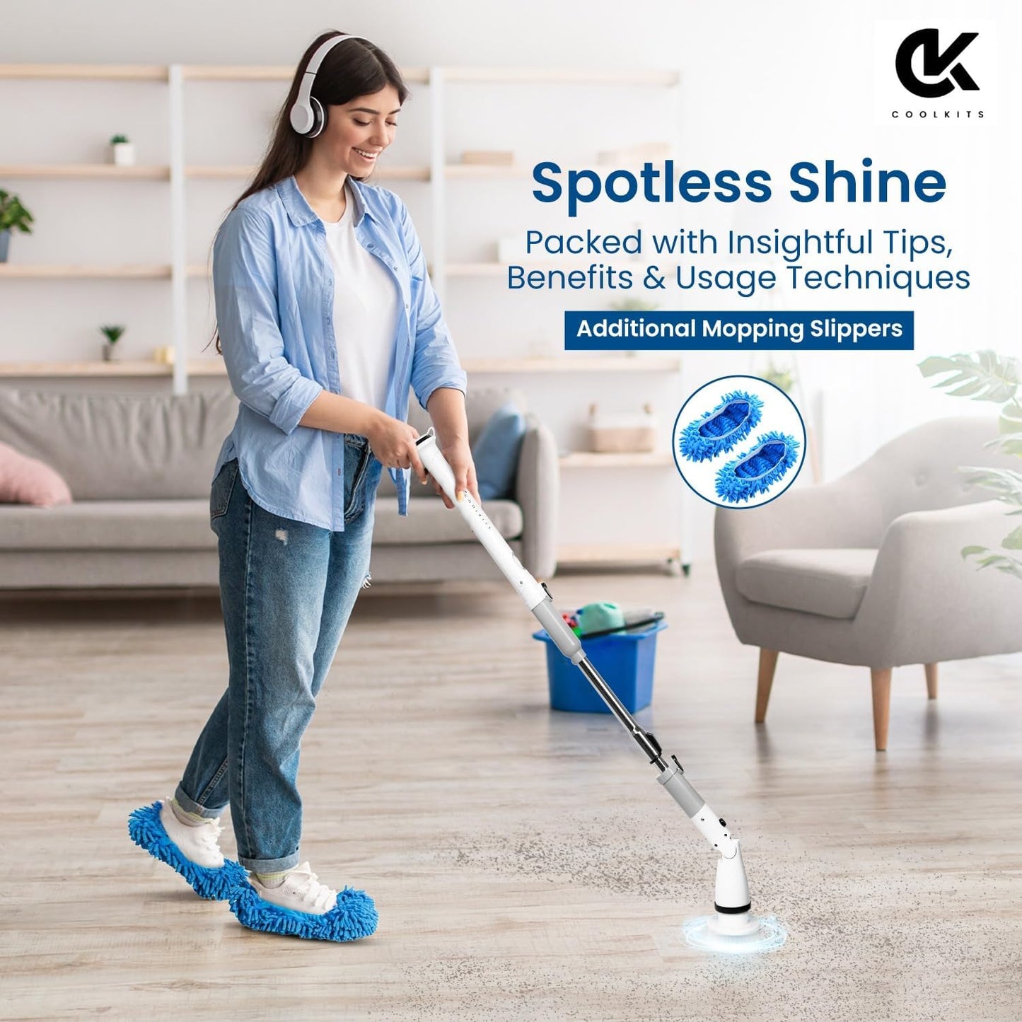 COOLKITS Electric Spin Scrubber K-123